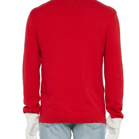 Ugly Christmas sweater mens santa look with pouch pocket s nwt - Picture 2 of 3